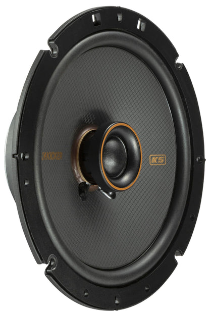 Kicker 51KSC6704 Coaxial Speaker System, 2-Way Design, Pair, 6.75", Pair