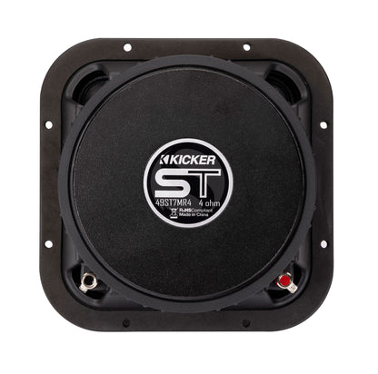 Kicker 49ST7MR8 7" Street Series Square Mid-Bass, Pair, 8 Ohm, Pair