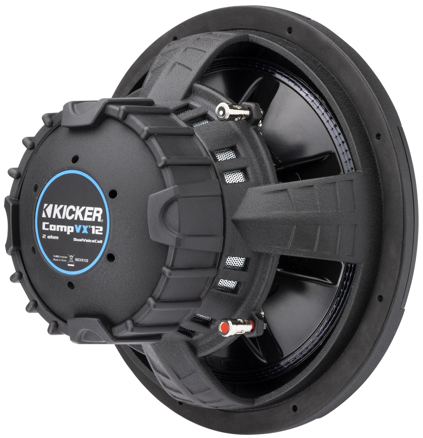 Kicker 50CVX122 CompVX 12-Inch Subwoofer, Dual 2-Ohm