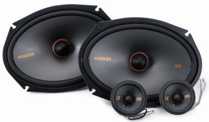 Kicker 51KSS269 Component Speaker System, 2-Way Design, 6" x 9" Woofers (Pair)
