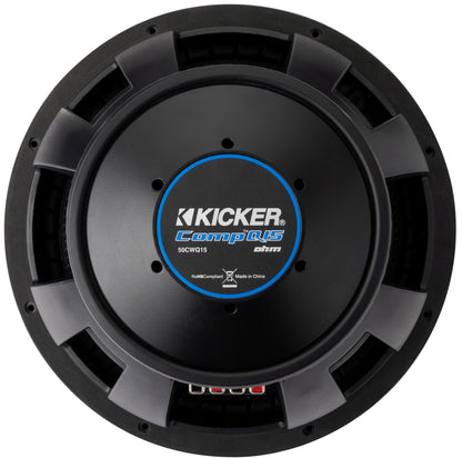 Kicker CompQ Q-Class 51CWQ152 15" Subwoofer, dual voice coil, 2Ω, 1100W RMS