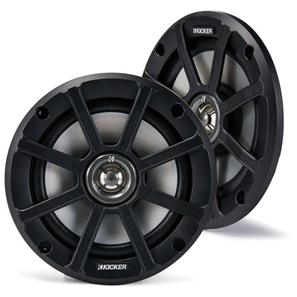 Kicker 51PSC654 6.5-Inch PowerSports Weather-Proof Coaxial Speakers, 4-Ohm