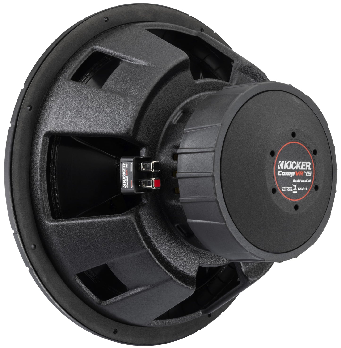 Kicker 52CVR152 CompVR 15-Inch (38cm) Subwoofer, 2-Ohm Dual Voice Coil, 500W