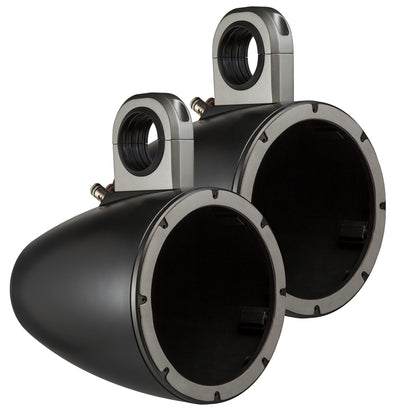 Kicker KMTES8 Tower Enclosures for 8-Inch Drivers, Pair, Black, Unloaded