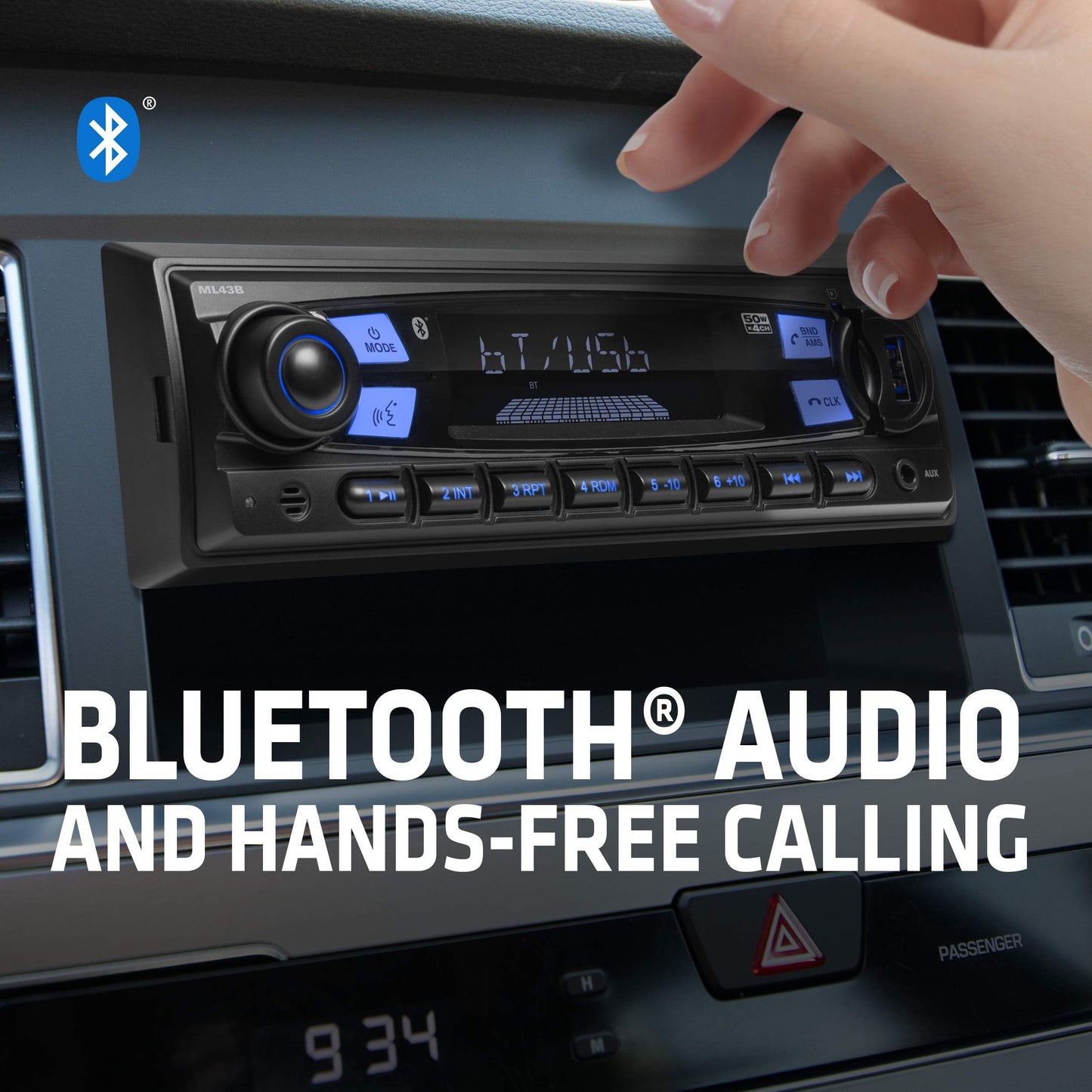 Sound Storm (BOSS) ML43B Multimedia Car Stereo AM FM Bluetooth USB + Remote