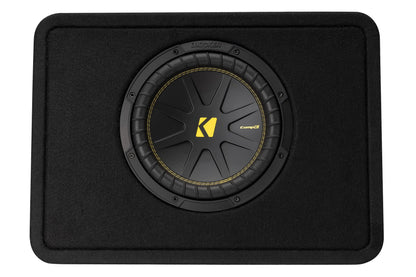 Kicker 50TCWC102 CompC 10-inch Subwoofer in Thin Profile Enclosure, 2-Ohm