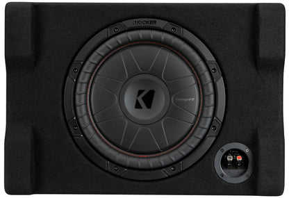 Kicker 52CVTDF122 CompVT 12" Down Firing Loaded Enclosure, 400 Watts RMS, 2-Ohms