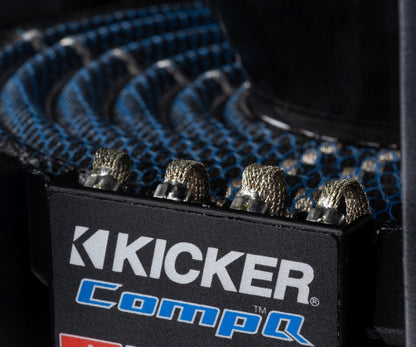 Kicker 51CWQ124 CompQ Q-Class 12" Subwoofer, Dual 4-Ohm Voice Coils