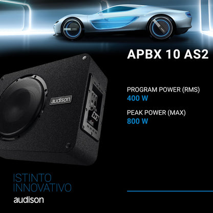 Audison APBX 10 AS2 Prima Series 10" Active Sub Box with Dynamic Bass Tracking
