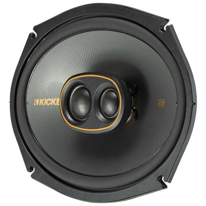 Kicker 51KSC69304 Coaxial Speaker System, 3-Way Design, Pair, 6" x 9", Pair