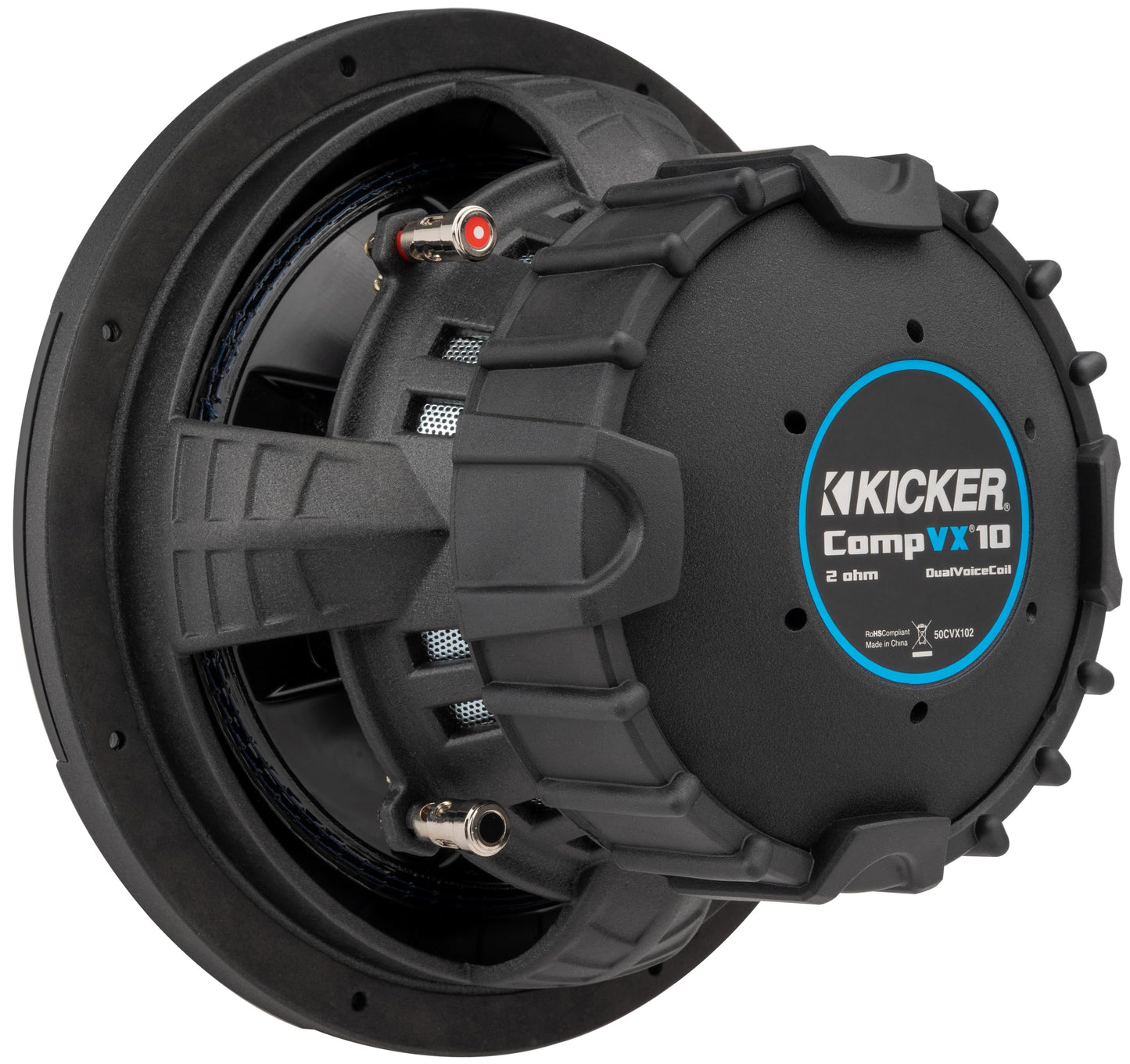 Kicker 50CVX102 10" CompVX 2 Ohm Subwoofer