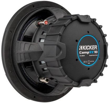 Kicker 50CVX104 10" CompVX 4-Ohm Subwoofer