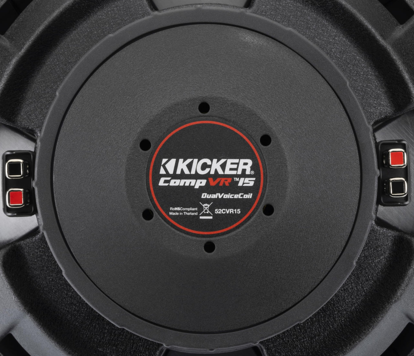 Kicker 52CVR152 CompVR 15-Inch (38cm) Subwoofer, 2-Ohm Dual Voice Coil, 500W