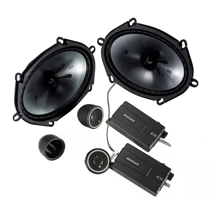 Kicker 46CSS684 CS-Series CSS68 6x8-Inch (160x200mm) Component Speakers (Pair)