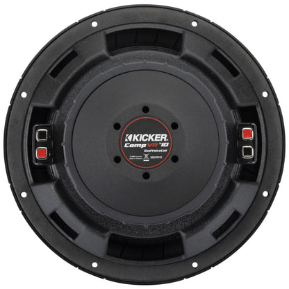 Kicker CompVR 52CVR104 10" Subwoofer, dual voice coil, 4Ω, 350W RMS