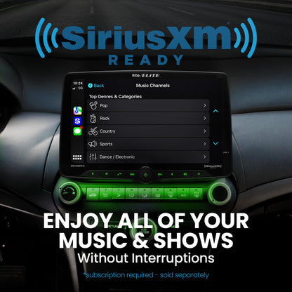 BOSS Elite BE10ACP.X SDIN 10" Floating Screen AM FM BT USB Car Stereo, Wireless CarPlay, Android Auto