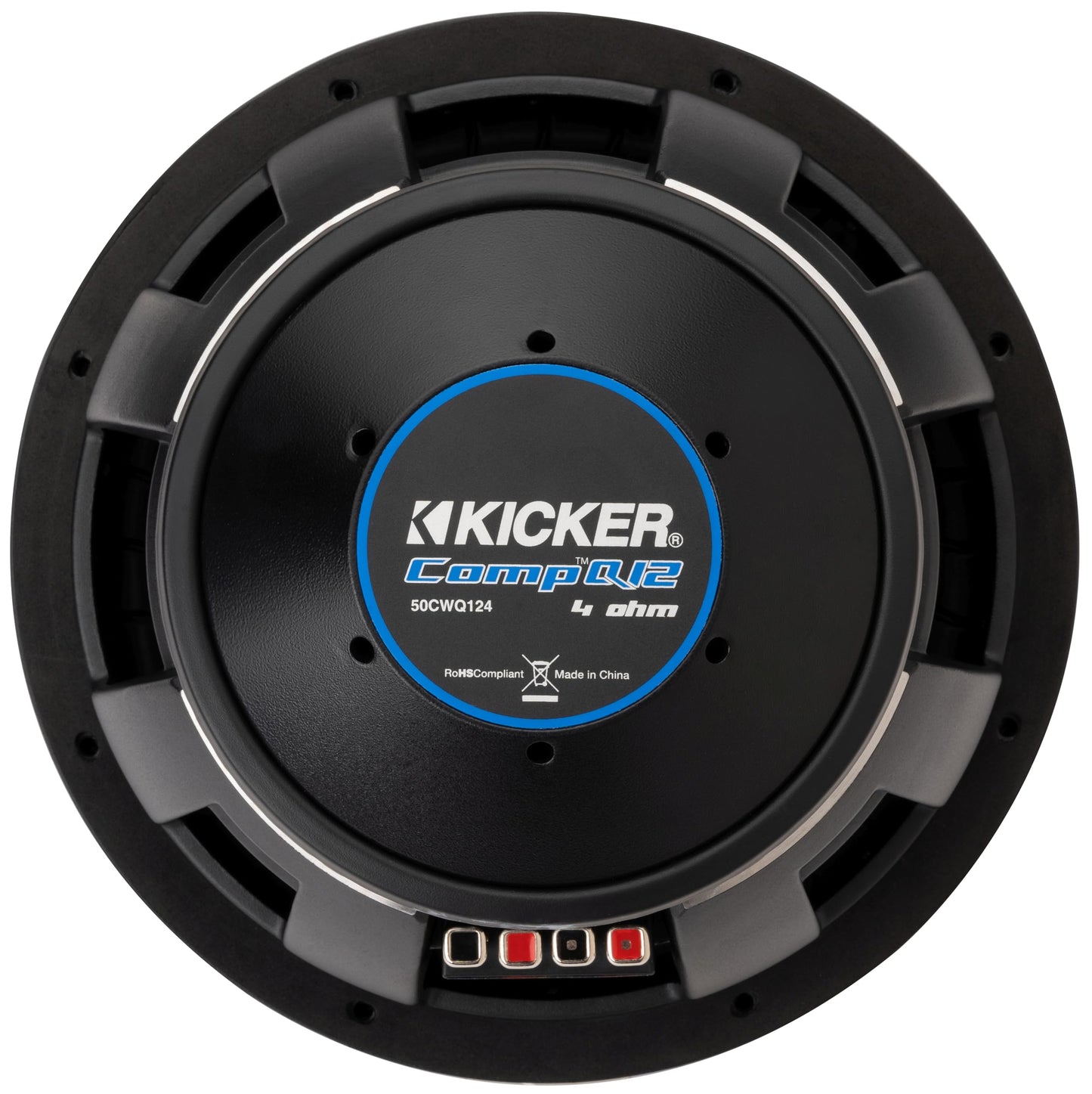 Kicker 51CWQ124 CompQ Q-Class 12" Subwoofer, Dual 4-Ohm