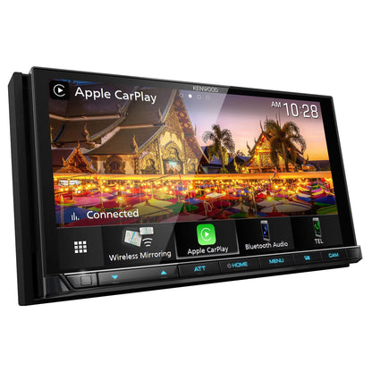 Kenwood eXcelon DMX958XR 6.8″ Digital Multimedia Receiver with Wireless CarPlay, Android Auto, HD Radio + CMOS-230LP Backup Camera