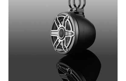 JL Audio M6-650VEX-Mb-S-GmTi 6.5-inch Tower Coaxial Speakers, Titanium Sport Grilles 93413