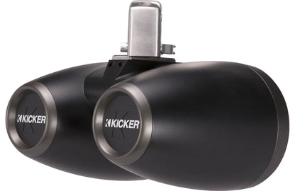 Kicker 45KMTDC65 6.5-inch Black Marine Tower Speakers, Pair