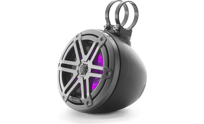 JL Audio M3-650VEX-Mb-S-Gm-i 6.5-inch RGB LED Tower Coaxial System, Gray Sport Grilles 93403