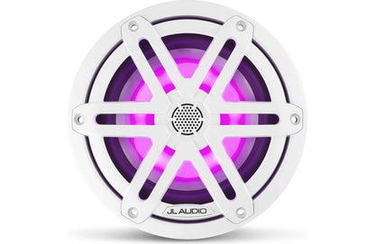 JL Audio M3-650X-S-Gw-i 6.5-inch RGB LED Marine Coaxial Speakers, White Sport Grilles 93515