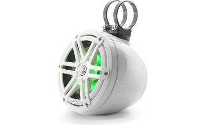 JL Audio M3-650VEX-Gw-S-Gw-i 6.5-inch RGB LED Tower Coaxial System, White Sport Grilles 93402