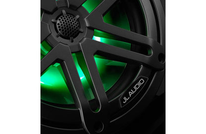 JL Audio M3-770X-S-Gm-i 7.7-inch (196 mm) Marine Coaxial Speakers, Gray Sport Grilles, RGB LED Lighting 93521