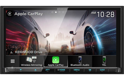 Kenwood eXcelon DMX9708S 6.95" AM FM HD Bluetooth Car Stereo Wireless CarPlay Android Auto + CMOS-230 Camera