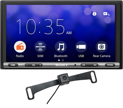 Sony XAV-AX3200 6.95" CarPlay Android Auto Media Receiver with WebLink Cast + Backup Camera Bundle