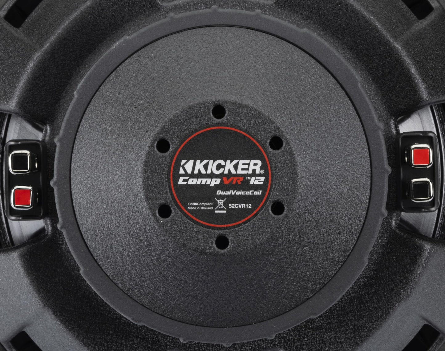 Kicker 52CVR122 CompVR 12-Inch (30cm) Subwoofer, 2-Ohm Dual Voice Coil, 400W