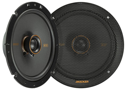 Kicker 51KSC6704 Coaxial Speaker System, 2-Way Design, Pair, 6.75", Pair