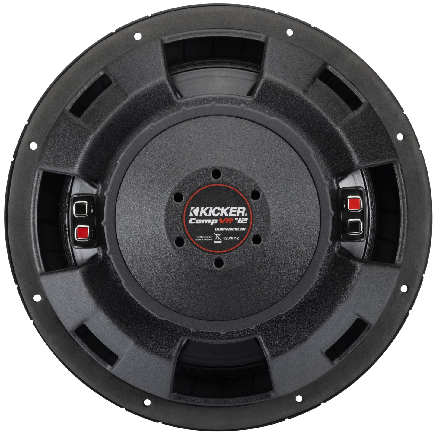 Kicker 52CVR122 CompVR 12-Inch (30cm) Subwoofer, 2-Ohm Dual Voice Coil, 400W