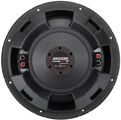 Kicker 52CVR122 CompVR 12-Inch (30cm) Subwoofer, 2-Ohm Dual Voice Coil, 400W