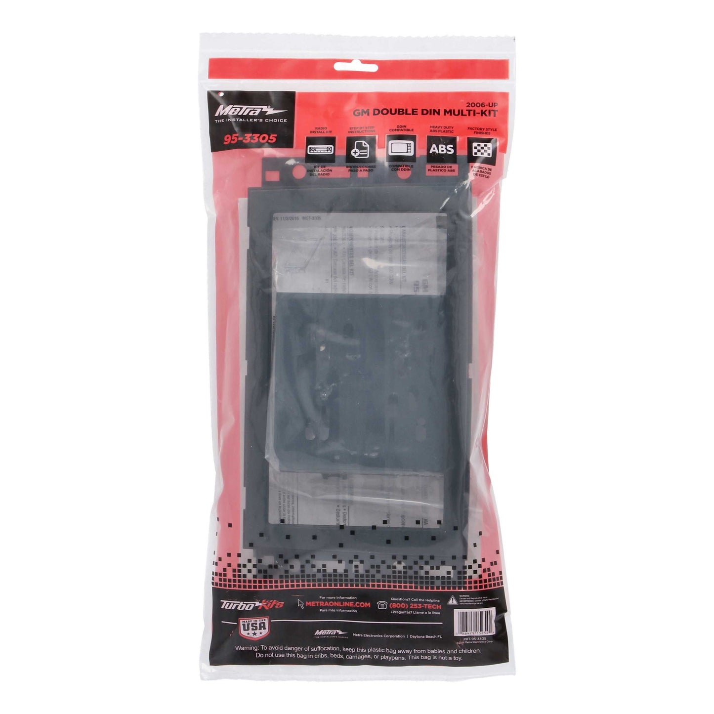 Metra 95-3305 Double-DIN Dash Kit for Select GM Vehicles 2006-Up