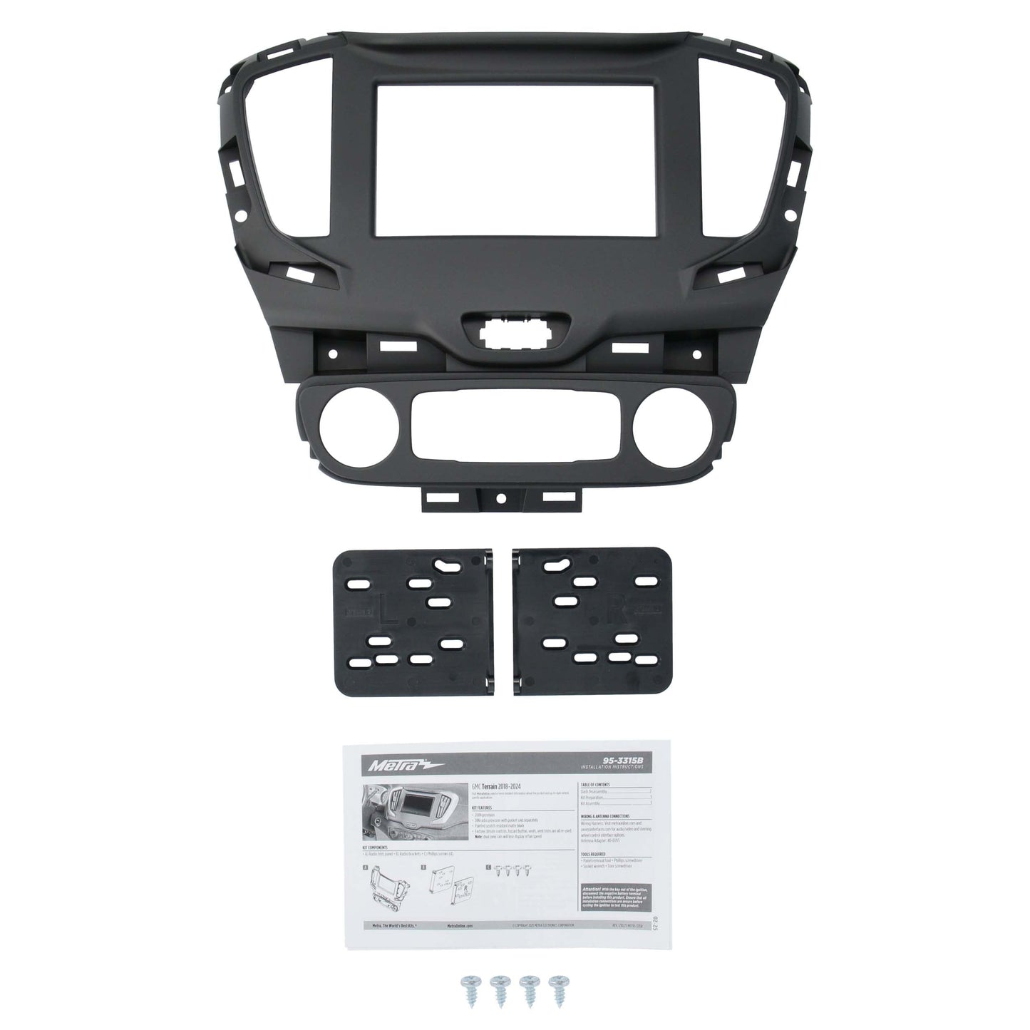 Metra 95-3315B Matte Black Dash Kit for GMC Terrain 2018-2024