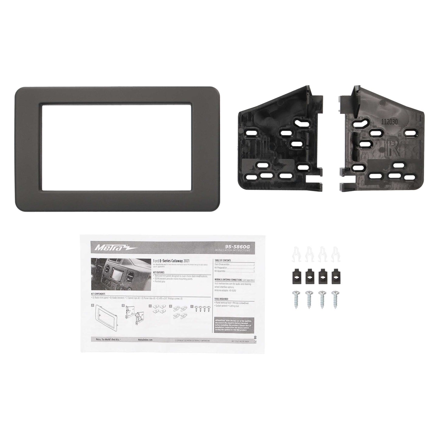 Metra 95-5860G Double-DIN Dash Kit for Ford E-350 Super Duty 2021-2025