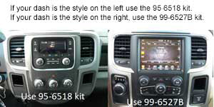 Metra 95-6518B Double-DIN Dash Kit for Chrysler Jeep Ram 2013-2024 Matte Black