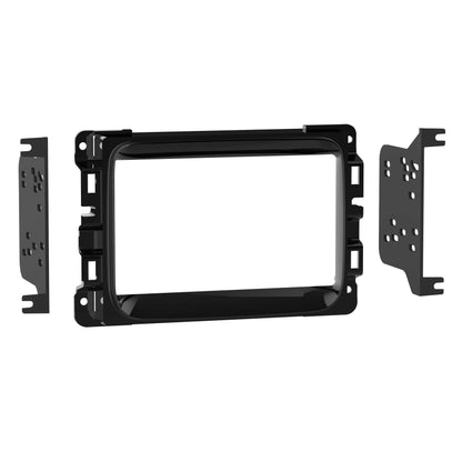 Metra 95-6518HG Double-DIN Dash Kit for Chrysler Jeep Ram 2013-2024 High Gloss Black