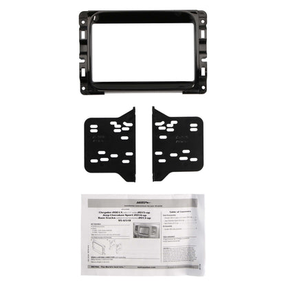 Metra 95-6518HG Double-DIN Dash Kit for Chrysler Jeep Ram 2013-2024 High Gloss Black