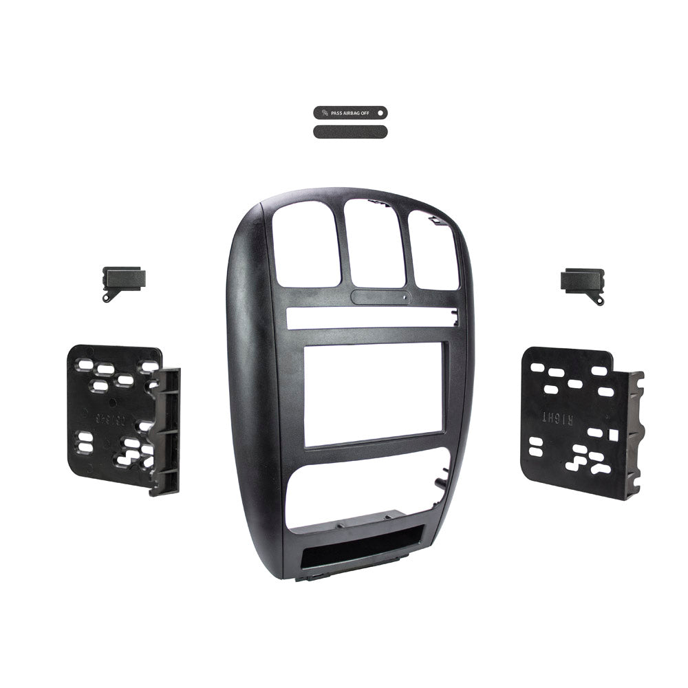Metra 95-6539 Double-DIN Dash Panel Kit for Chrysler Town & Country / Dodge Caravan 2001-2007