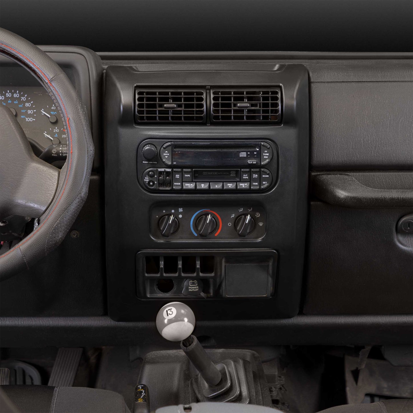 Metra 95-6541 Jeep Wrangler TJ 2003-2006 Double-DIN Dash Kit