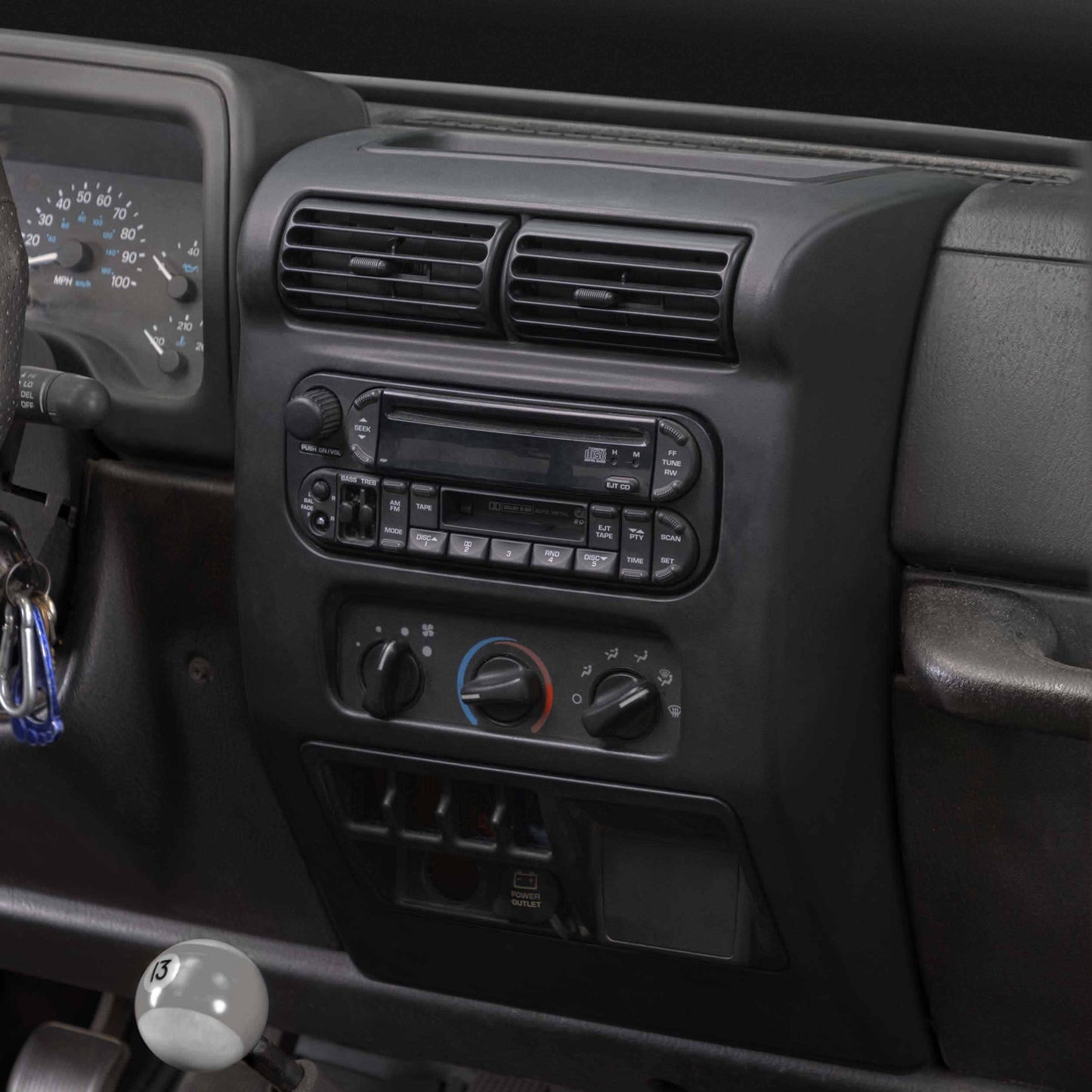 Metra 95-6541 Jeep Wrangler TJ 2003-2006 Double-DIN Dash Kit