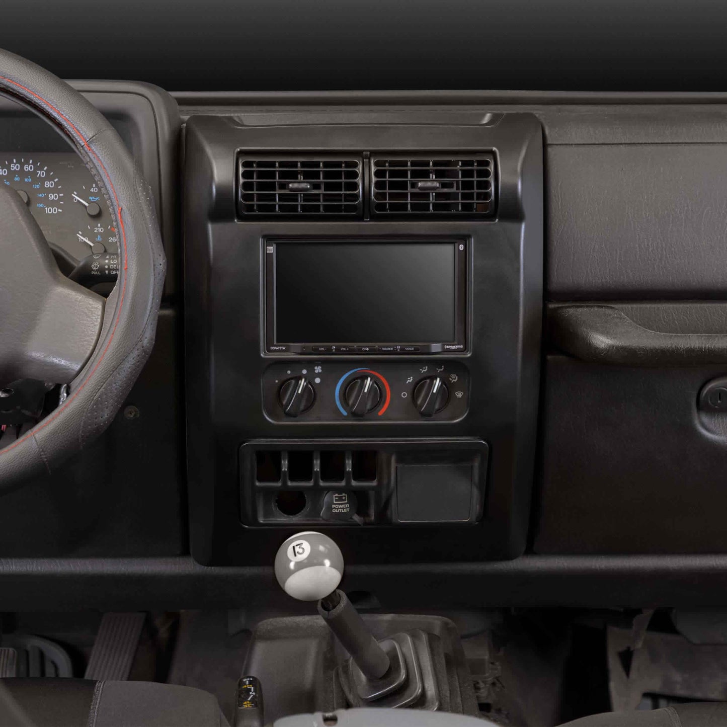 Metra 95-6541 Jeep Wrangler TJ 2003-2006 Double-DIN Dash Kit