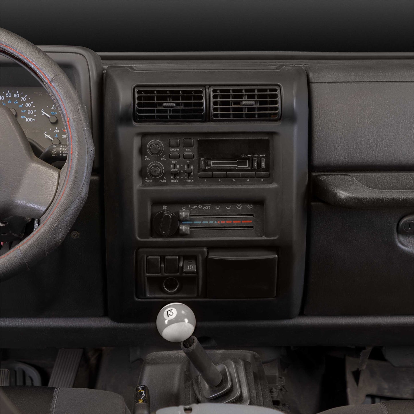 Metra 95-6549 Jeep Wrangler TJ 1997-2002 Double-DIN Dash Kit
