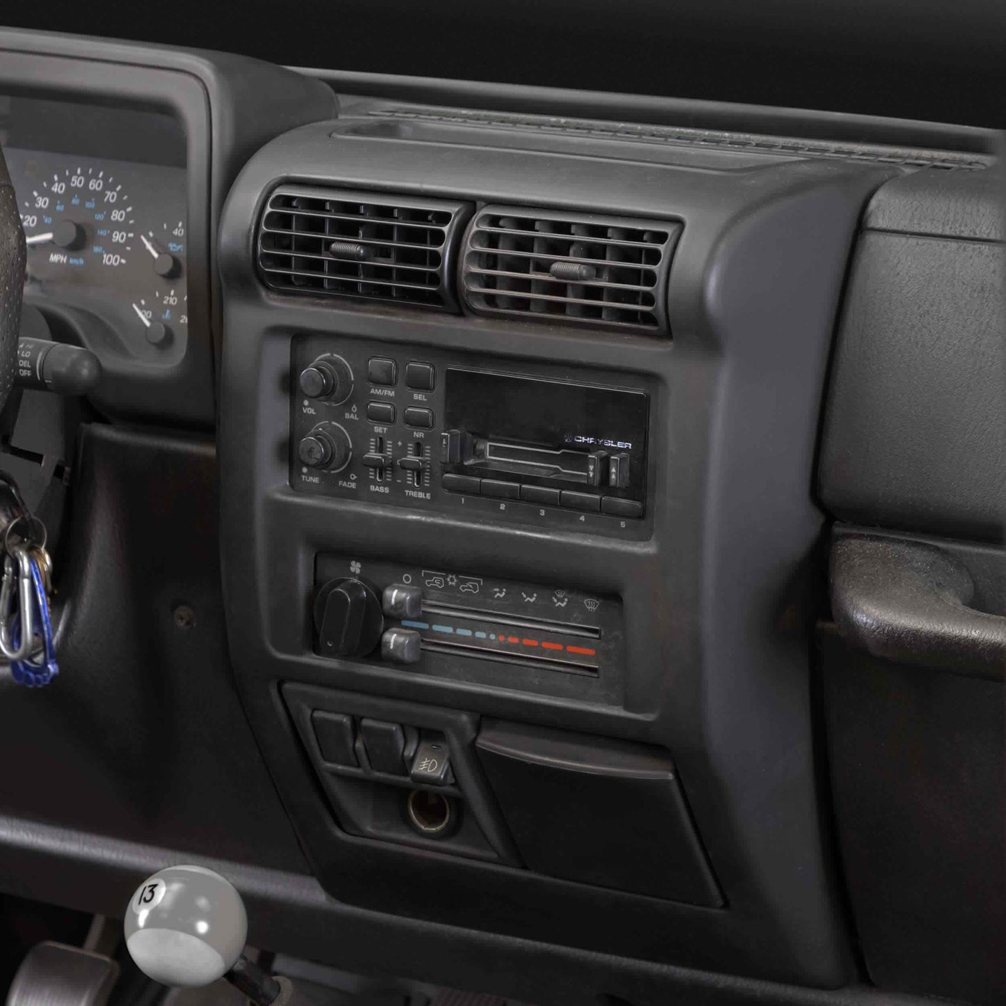 Metra 95-6549 Jeep Wrangler TJ 1997-2002 Double-DIN Dash Kit