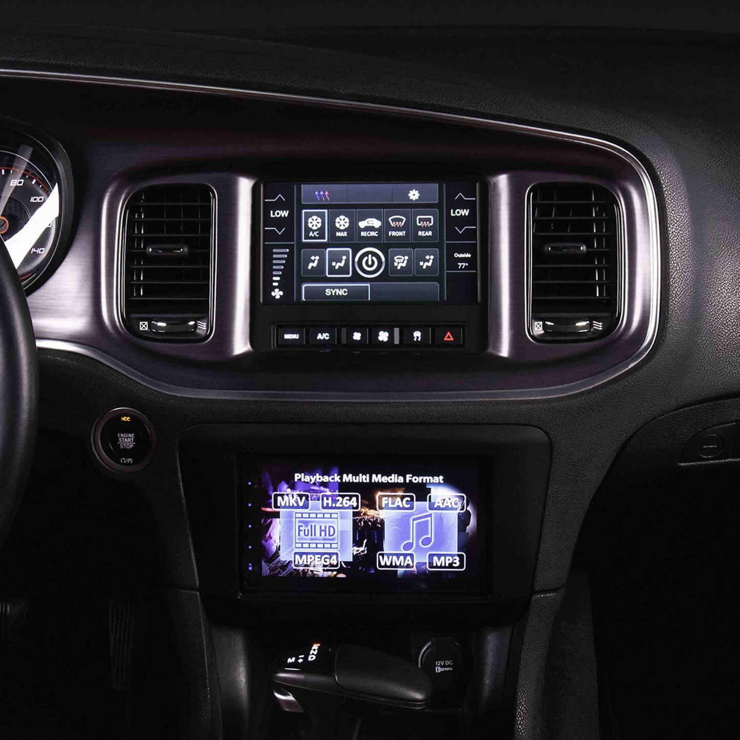 Metra 95-6552B TurboTouch Double-DIN Dash Kit for Dodge Charger 2015-2021