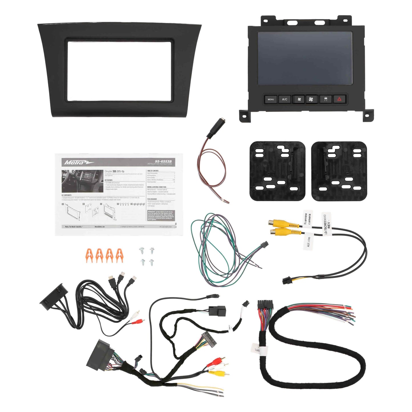 Metra 95-6553B TurboTouch Double-DIN Dash Kit for Chrysler 300 2015-2020