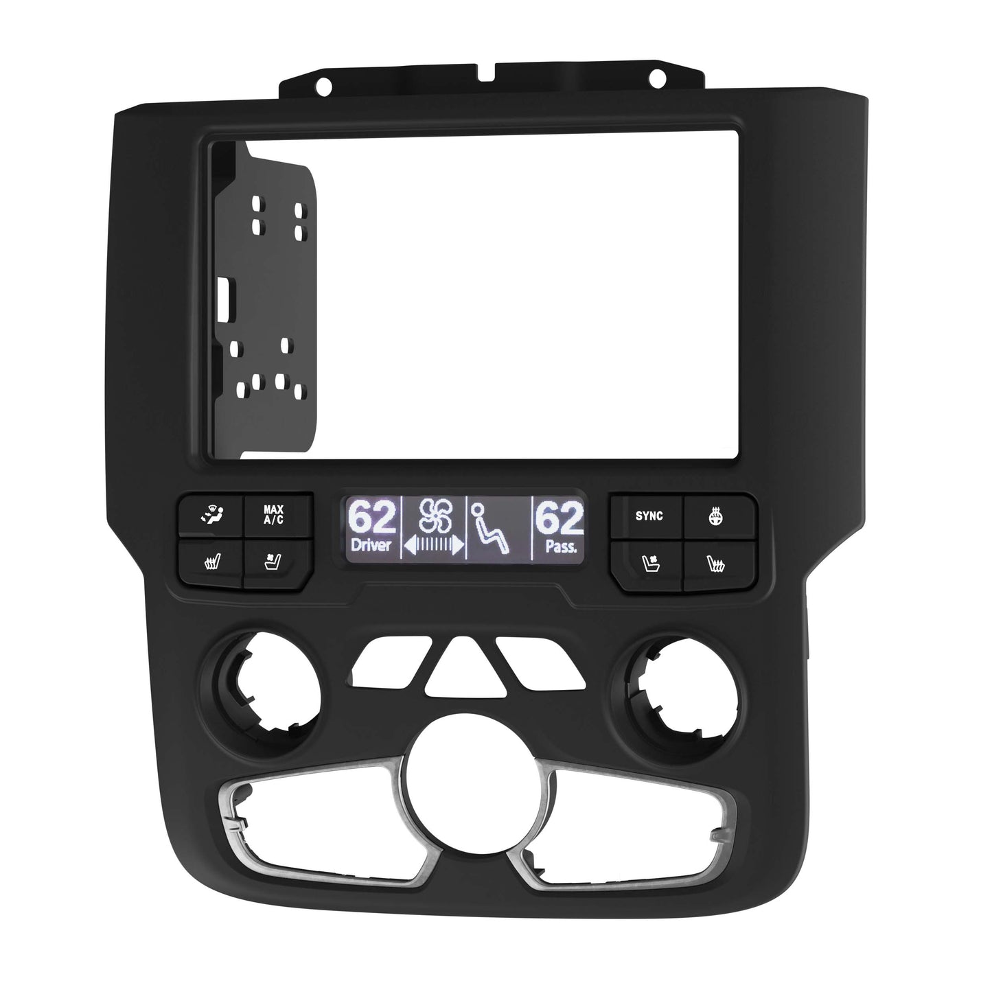 Metra 95-6558B TurboTactile Double-DIN Dash Kit for Ram Trucks 2013-2022