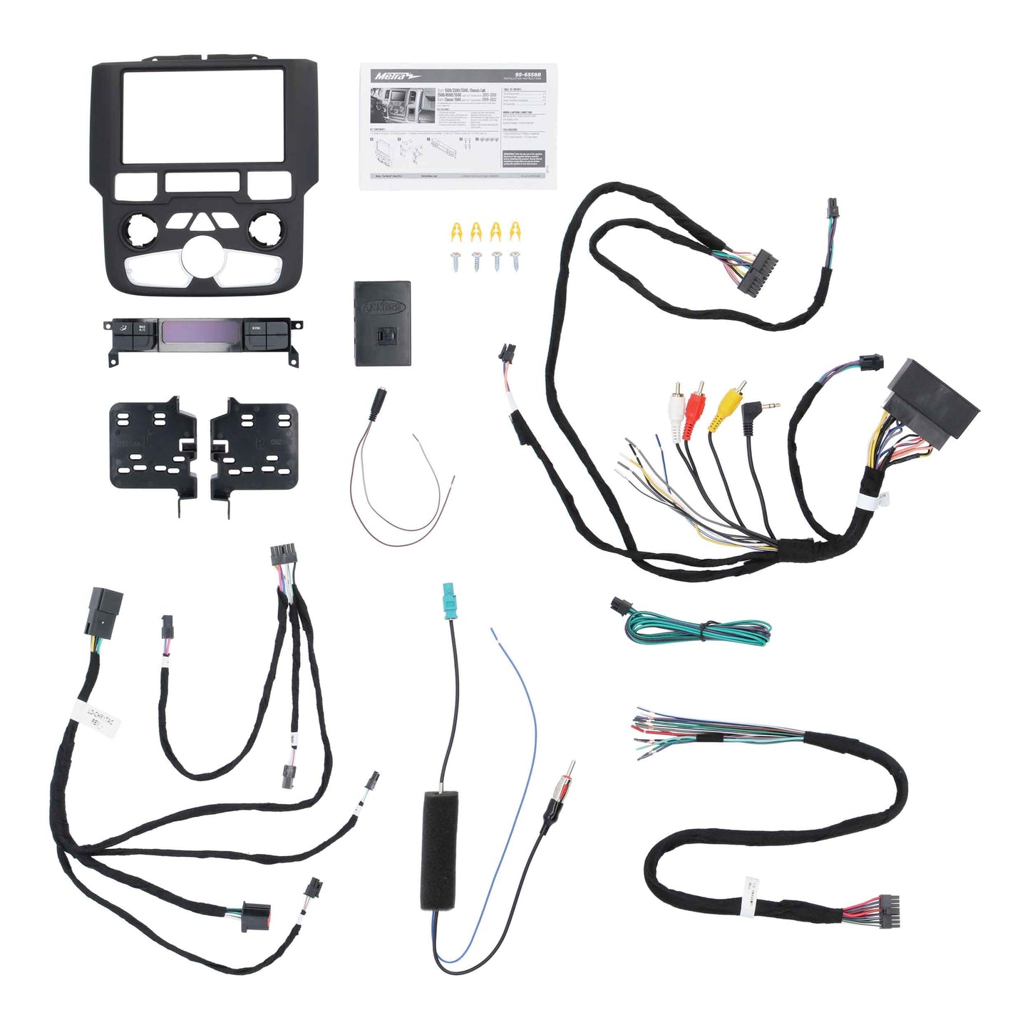 Metra 95-6558B TurboTactile Double-DIN Dash Kit for Ram Trucks 2013-2022